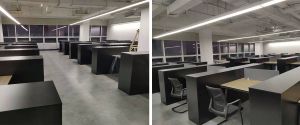 高達(dá)集團(tuán)員工辦公桌椅、柜子安裝